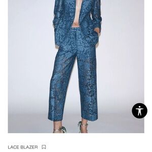 Zara Small Blue Lace Pants